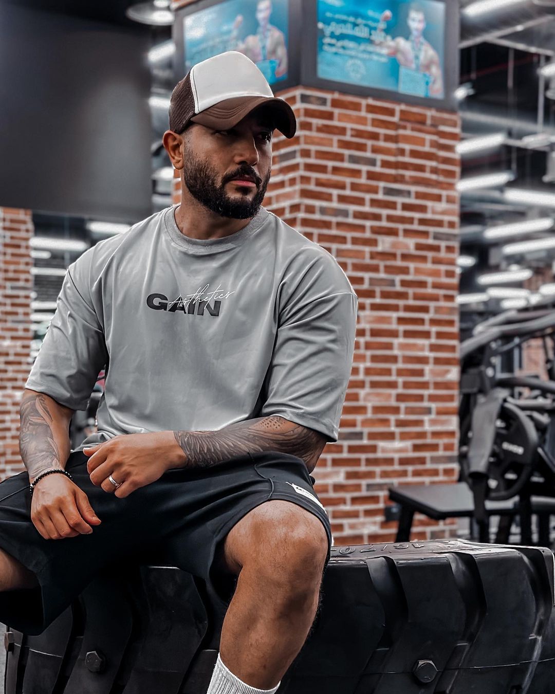 Gains Logo Oversized T-Shirt